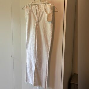 MOTHER The Hustler White Jeans